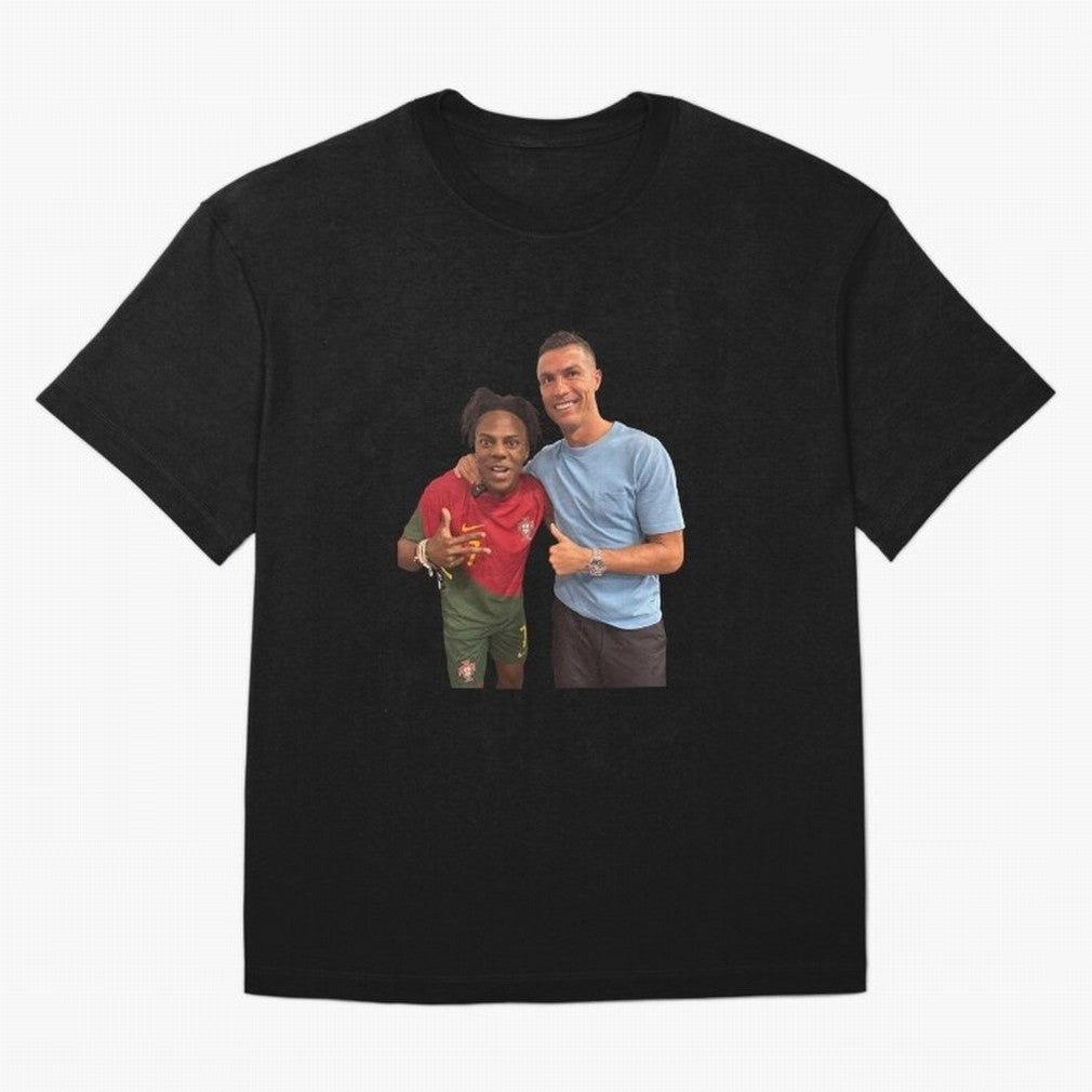ISHOWSPEED MET RONALDO Oversized T-Shirt Step into the FIFA World Cup 2026 Group Stage Journey through Haaland Highlights, Netherlands Pride, Worldwide Fan Energy, Dramatic Goals, Stadium Lights and Championship Celebrations; Made for Collectors