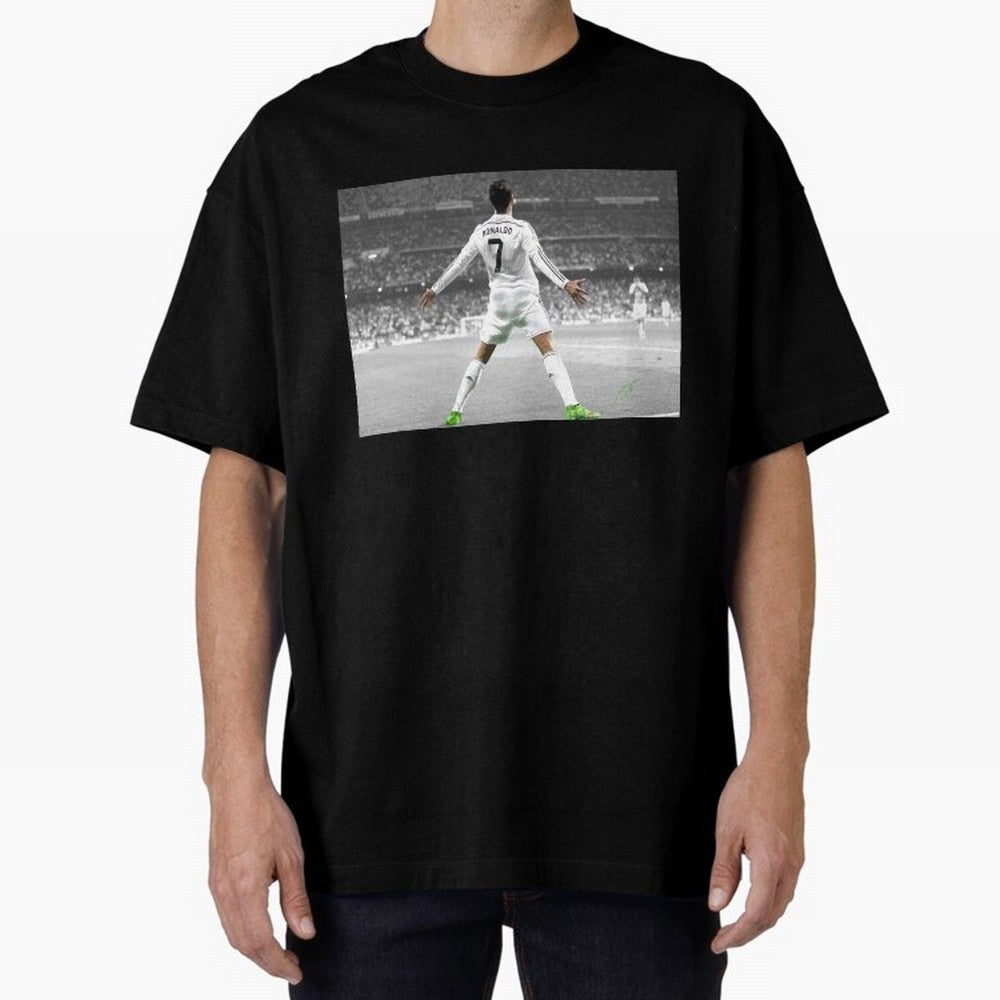 Cristiano Ronaldo 7 Oversized T-Shirt Feel the Trophy Chase of FIFA World Cup 2026 for Fans of Neymar, Haaland and Cristiano Ronaldo and Netherlands, Bringing Vintage Soccer Flavor, Modern Football Stars, National Flags and Final Night Emotion;
