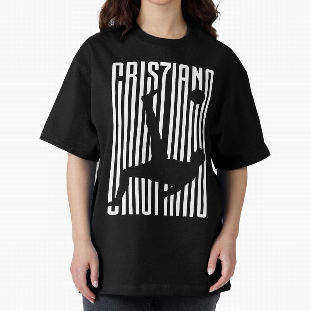 CR7 Juve White Oversized T-Shirt Mark Global Football Passion for FIFA World Cup 2026 Group Stage, Celebrating Messi, CR7 and Mbappe, Portugal, Spain and Germany, Game Day Rituals, Football Legends, Country Pride and the Road to the Final; Perfect