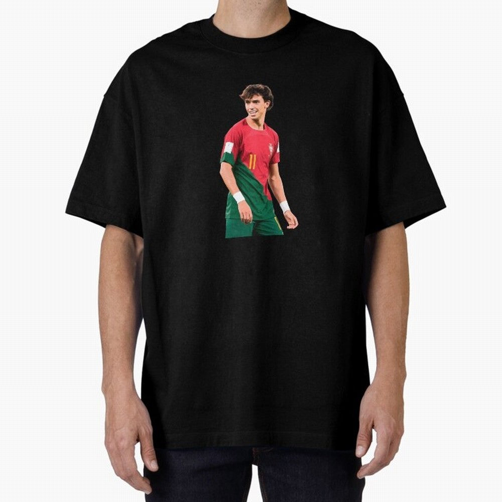 Joao Felix Oversized T-Shirt Follow Every Goal of Match Day Hype around FIFA World Cup 2026 Group Stage, Haaland and Mbappe, Brazil, Portugal and Argentina, Tournament Hype, Historic Matchups, Family Viewing Parties and Global Sports Pride; Made