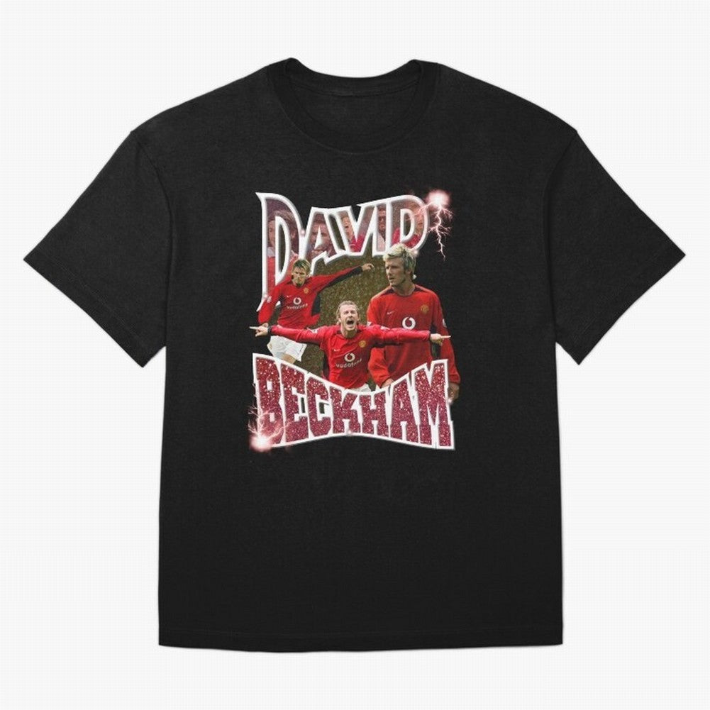 David Beckham Graphic Tee Oversized T-Shirt Represent FIFA World Cup 2026 Connected to Haaland and Mbappe, Spain Energy, Match Day Excitement, Supporter Culture, Golden Goals and Global Football Passion; Created for Match Day Parties, Soccer Gifts,