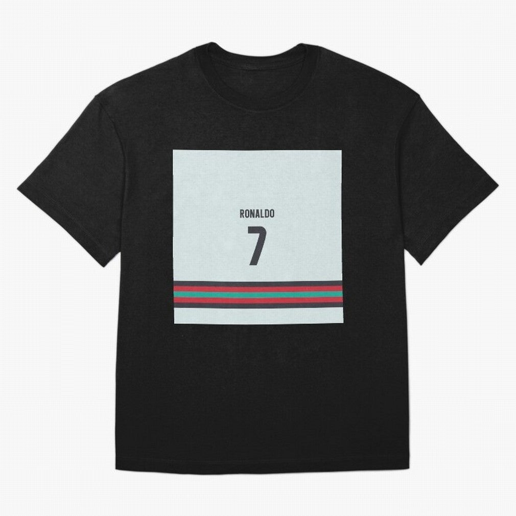 Cristiano Ronaldo Portugal Away Oversized T-Shirt Celebrate Global Passion for FIFA World Cup 2026 USA Canada Mexico for Fans of Haaland and Mbappe and Germany, Bringing Champion Mindset, Group Stage Buzz, Knockout Tension and Passionate Fan