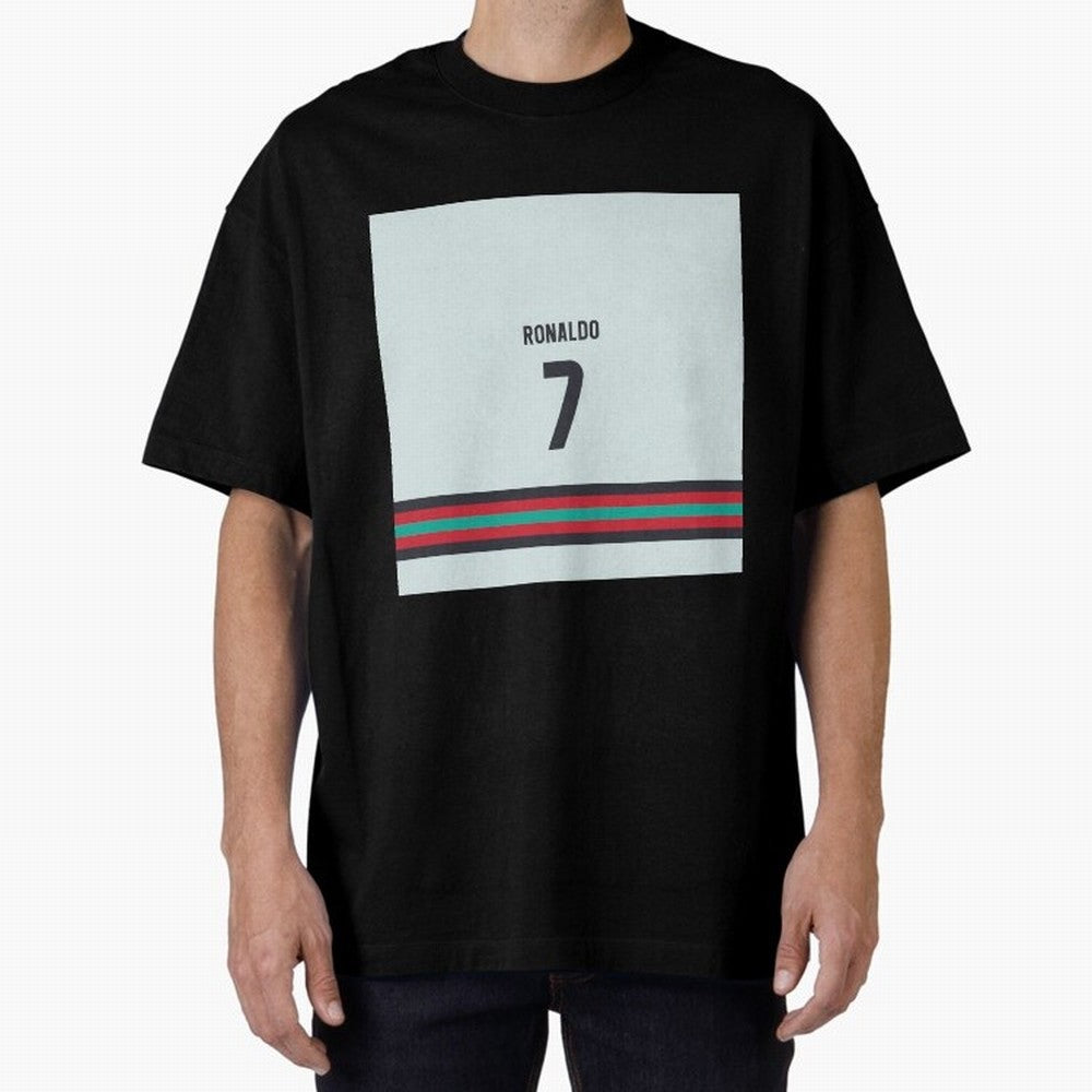 Cristiano Ronaldo Portugal Away Oversized T-Shirt Celebrate Global Passion for FIFA World Cup 2026 USA Canada Mexico for Fans of Haaland and Mbappe and Germany, Bringing Champion Mindset, Group Stage Buzz, Knockout Tension and Passionate Fan