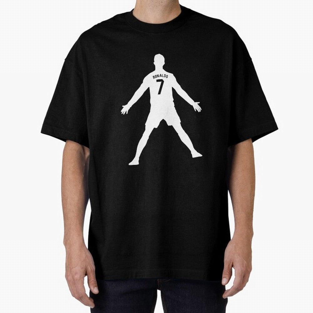 Cristiano Ronaldo Celebration in White Oversized T-Shirt Support Match Day Hype around FIFA World Cup 2026 USA Canada Mexico, Neymar, Haaland and Cristiano Ronaldo, Brazil, Portugal and Argentina, Worldwide Fan Energy, Dramatic Goals, Stadium