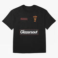 GlazersOut Red Manchester Kit V-Neck Oversized T-Shirt Celebrate Football Heritage in FIFA World Cup 2026 USA Canada Mexico Inspired by CR7 and Messi, France Energy, Game Day Rituals, Football Legends, Country Pride and the Road to the Final;