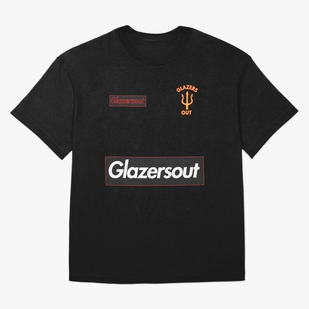 GlazersOut Red Manchester Kit V-Neck Oversized T-Shirt Celebrate Football Heritage in FIFA World Cup 2026 USA Canada Mexico Inspired by CR7 and Messi, France Energy, Game Day Rituals, Football Legends, Country Pride and the Road to the Final;