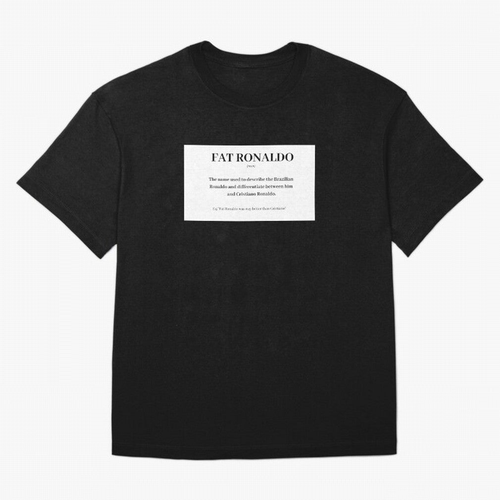 FAT RONALDO Oversized T-Shirt Represent the Passion of FIFA World Cup 2026 Group Stage Celebrating Neymar, Haaland and Cristiano Ronaldo, England, France and Netherlands Energy, Match Day Excitement, Supporter Culture, Golden Goals and Global