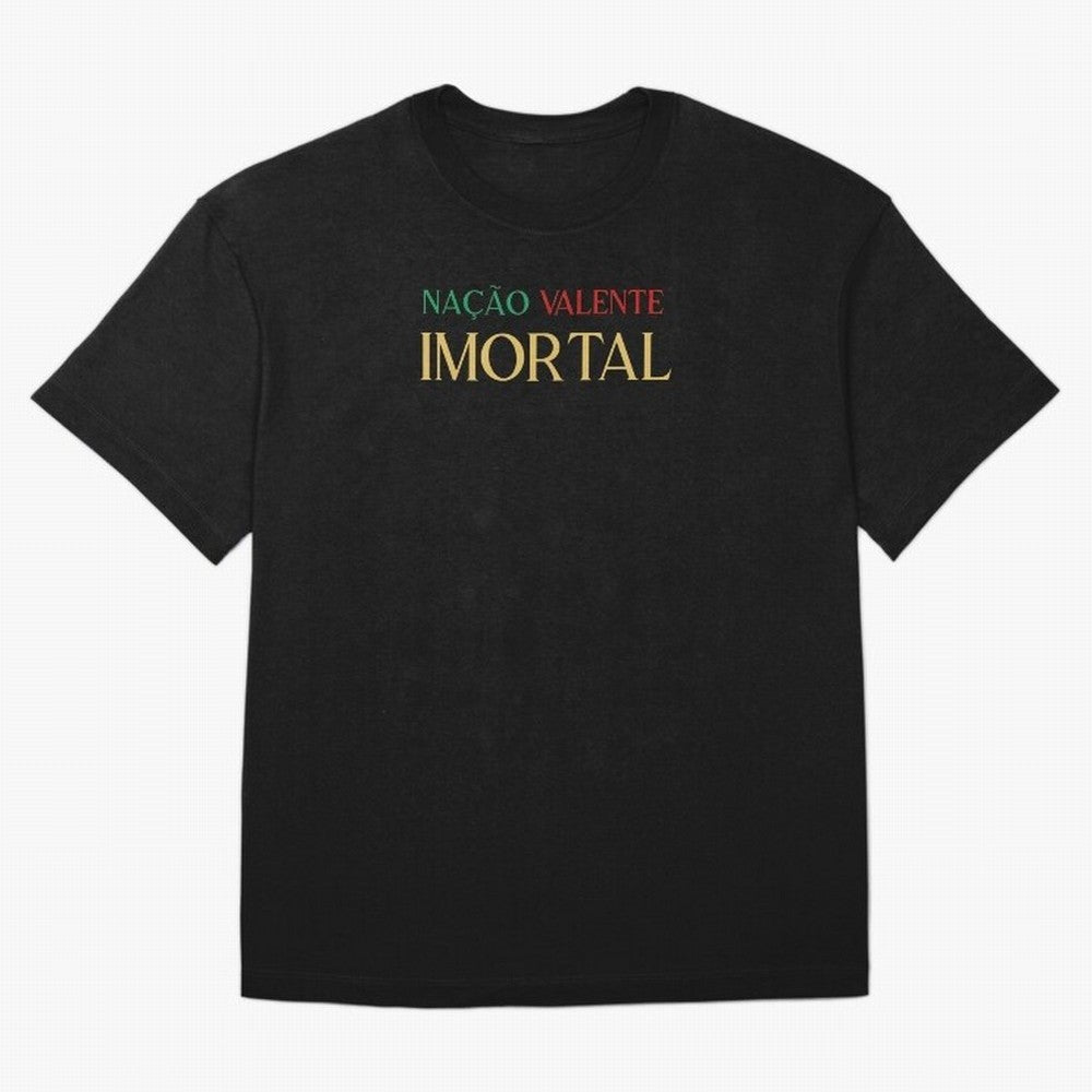 Na??o Valente Imortal Portugal Tuga Oversized T-Shirt Make Every Match About FIFA World Cup 2026 Group Stage Spirit, Highlighting France and Portugal, Cristiano Ronaldo, Fan Favorite Moments, National Team Passion, Big Match Drama and Soccer
