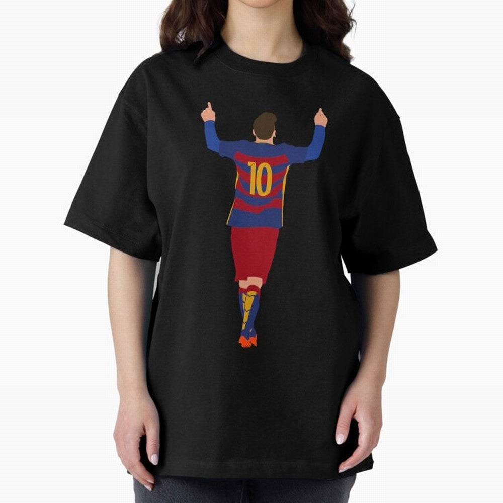 Lionel Messi - Fc Barcelona #s14 Oversized T-Shirt Discover Global Football Passion for FIFA World Cup 2026 Group Stage, Celebrating Messi, Neymar and Mbappe, Portugal, Football Passion, Legendary Performances, Festival Vibes and Supporter