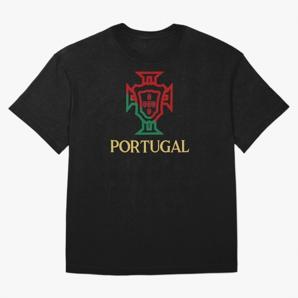 Portugal Tuga D Gold Oversized T-Shirt Join the Countdown to Match Day Hype around FIFA World Cup 2026 Group Stage, Neymar, Haaland and Cristiano Ronaldo, Portugal, Spain and Germany, Goal Celebration Energy, Supporter Heritage, Football Icons and