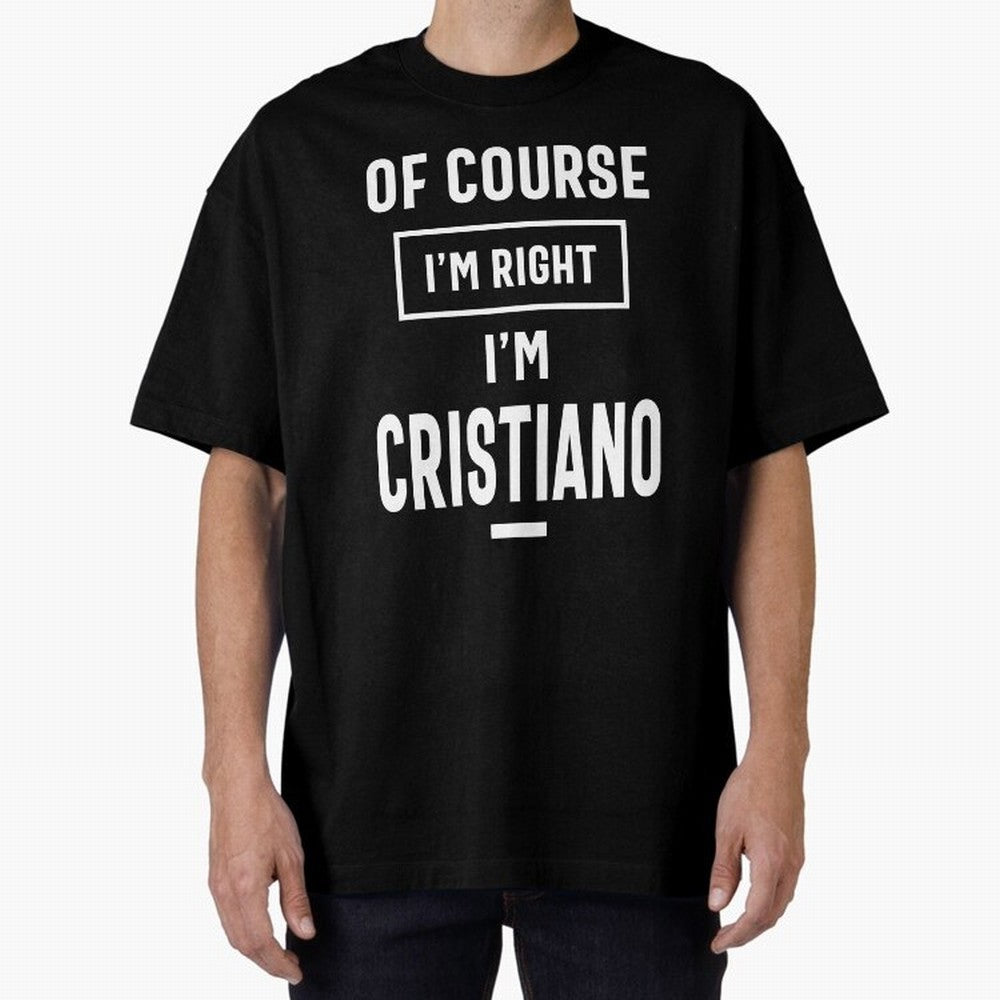 Cristiano Personalized Name Birthday Gift Oversized T-Shirt Bring World Football Passion into the FIFA World Cup 2026 Journey through Messi Highlights, France and Portugal Pride, Fan Favorite Moments, National Team Passion, Big Match Drama and