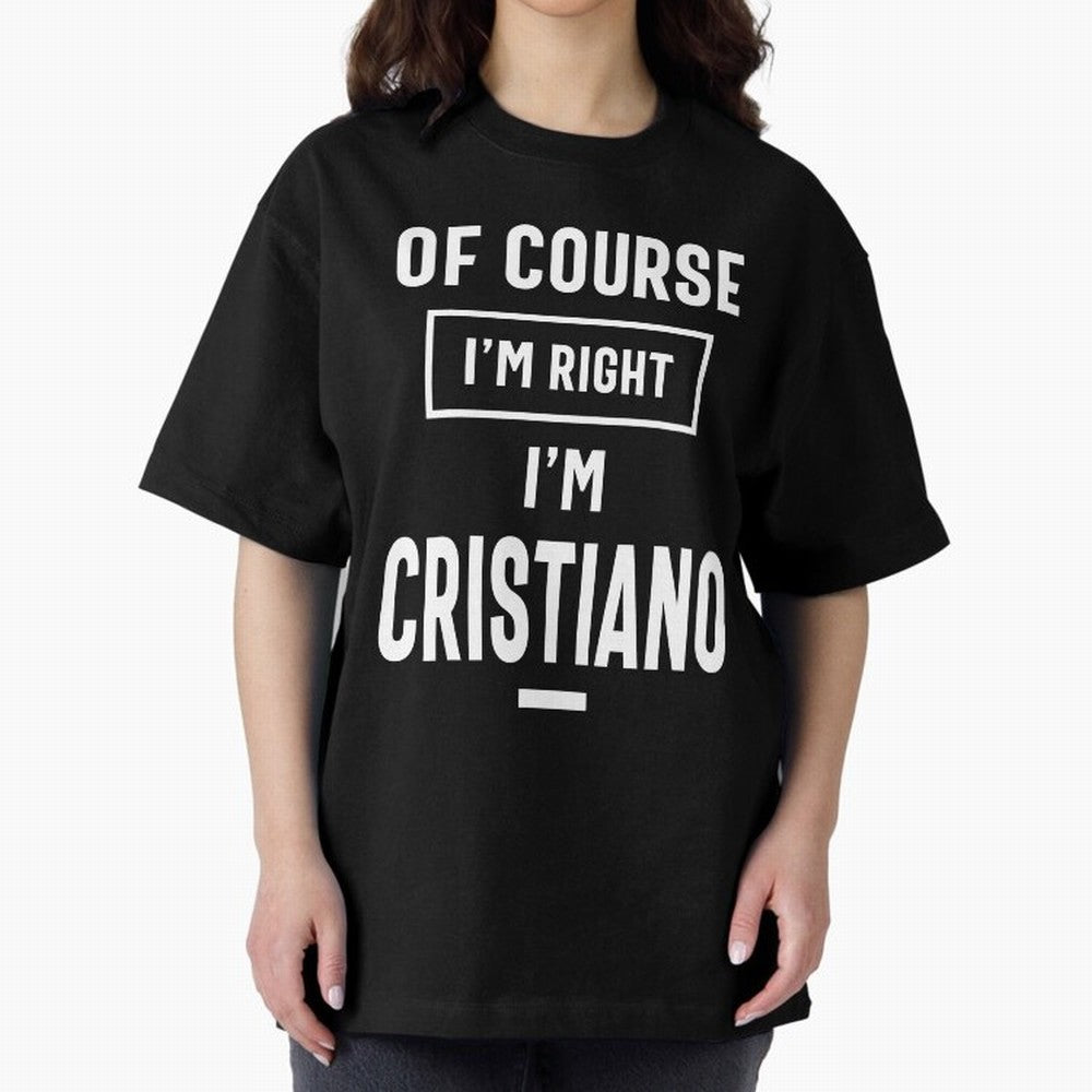 Cristiano Personalized Name Birthday Gift Oversized T-Shirt Bring World Football Passion into the FIFA World Cup 2026 Journey through Messi Highlights, France and Portugal Pride, Fan Favorite Moments, National Team Passion, Big Match Drama and
