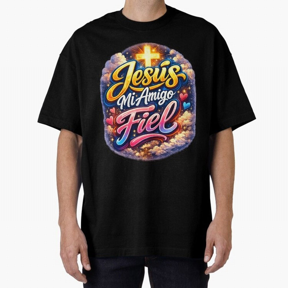 Jesus my faithful friend Oversized T-Shirt Relive the Noise and Pride of the FIFA World Cup 2026 Journey through Messi, Neymar and Mbappe Highlights, England, France and Netherlands Pride, Vintage Soccer Flavor, Modern Football Stars, National
