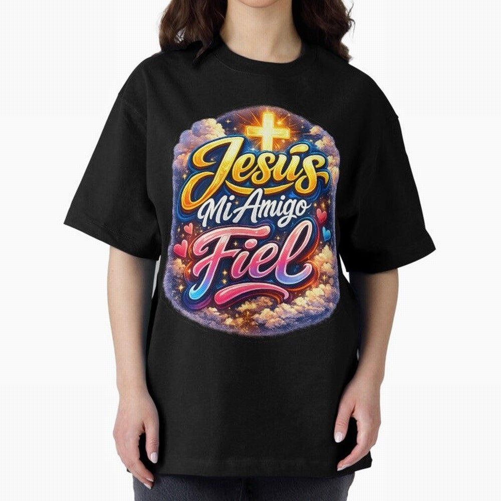Jesus my faithful friend Oversized T-Shirt Relive the Noise and Pride of the FIFA World Cup 2026 Journey through Messi, Neymar and Mbappe Highlights, England, France and Netherlands Pride, Vintage Soccer Flavor, Modern Football Stars, National