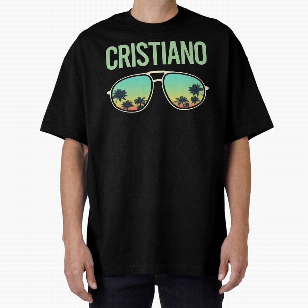 Cool Glasses Cristiano Oversized T-Shirt Keep the Match Day Mood of FIFA World Cup 2026 Group Stage Made for CR7 and Messi, Germany Energy, Champion Mindset, Group Stage Buzz, Knockout Tension and Passionate Fan Culture; Perfect for Supporters Who
