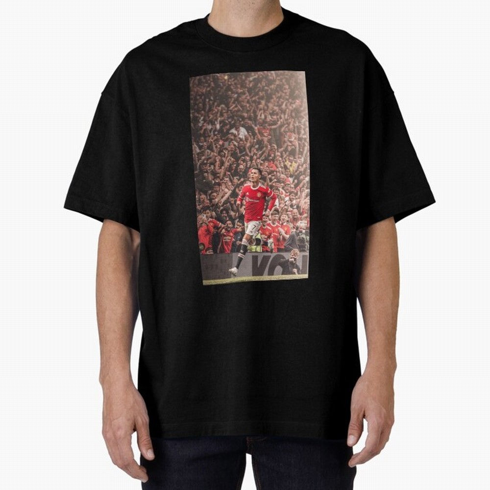 cristiano Oversized T-Shirt Spotlight FIFA World Cup 2026 Group Stage for Fans of Mbappe and Portugal, Bringing Stadium Memories, Football Loyalty, International Chants and Championship Tradition; Made for Die Hard Supporters, Soccer Lovers, Game