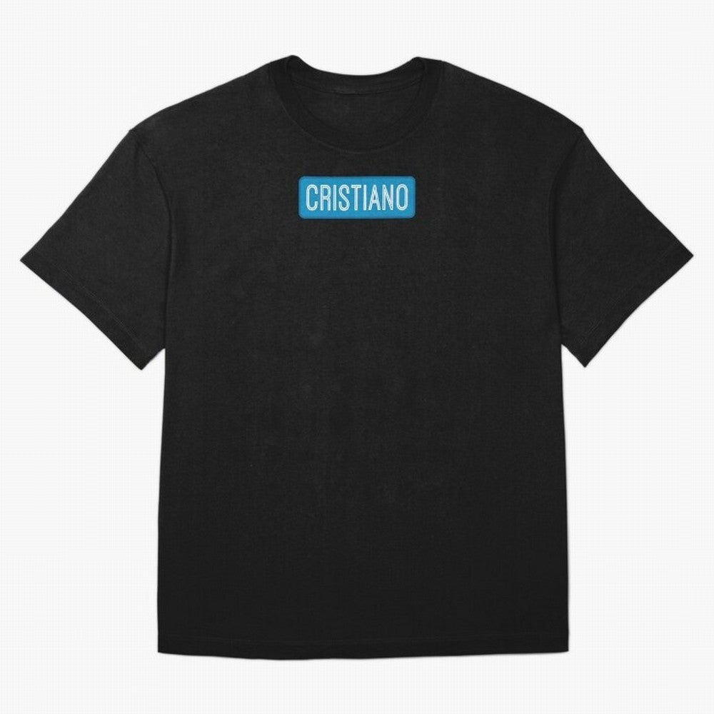 Cristiano Name Oversized T-Shirt Feel Match Day Hype around FIFA World Cup 2026 USA Canada Mexico, Messi, Argentina, France and Brazil, Football Festival Excitement, Trophy Ambitions, Country Rivalries and Star Player Buzz; Great for Watch Parties,