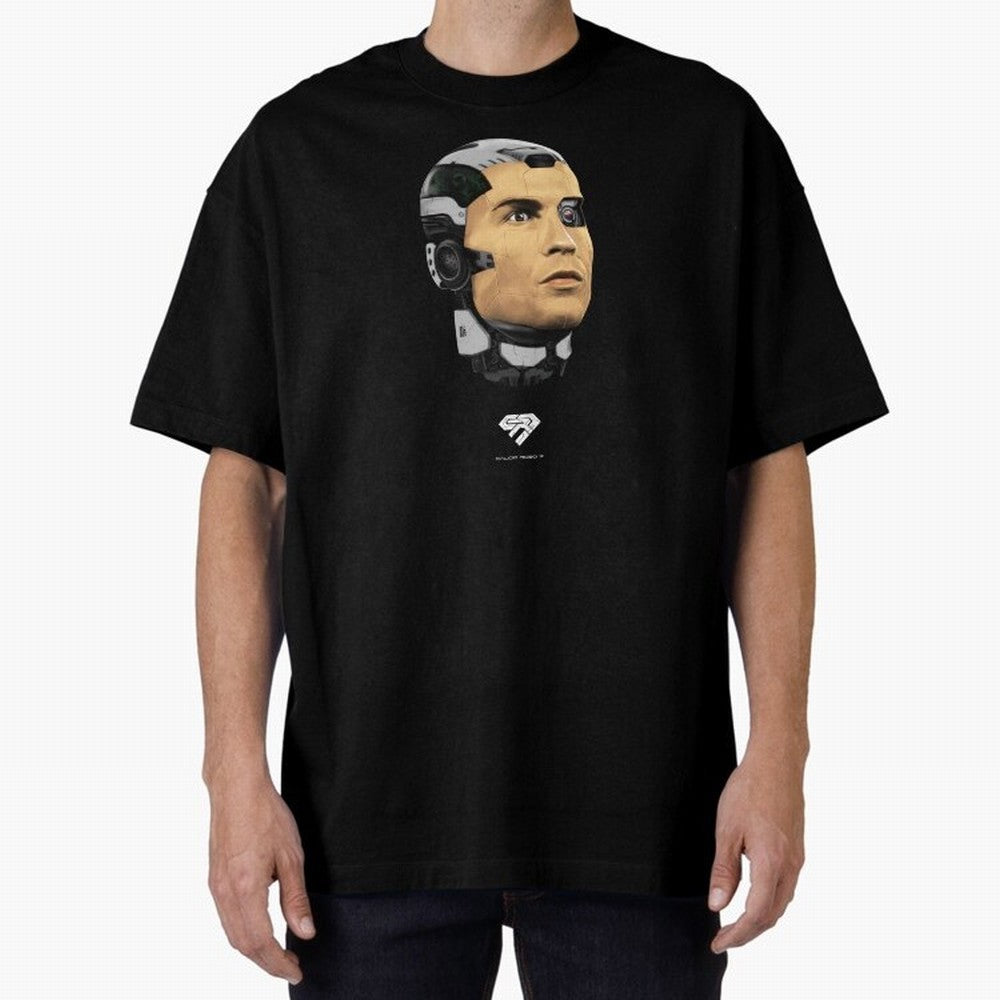 Calcio Robo 7 Oversized T-Shirt Follow the Road to the FIFA World Cup 2026 Group Stage Journey through Cristiano Ronaldo, Haaland and CR7 Highlights, Brazil, Portugal and Argentina Pride, Champion Mindset, Group Stage Buzz, Knockout Tension and