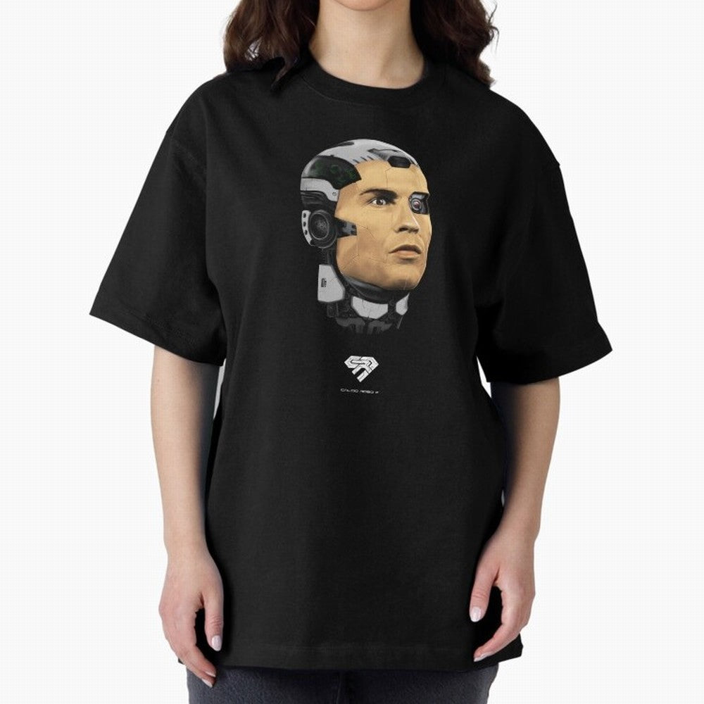 Calcio Robo 7 Oversized T-Shirt Follow the Road to the FIFA World Cup 2026 Group Stage Journey through Cristiano Ronaldo, Haaland and CR7 Highlights, Brazil, Portugal and Argentina Pride, Champion Mindset, Group Stage Buzz, Knockout Tension and