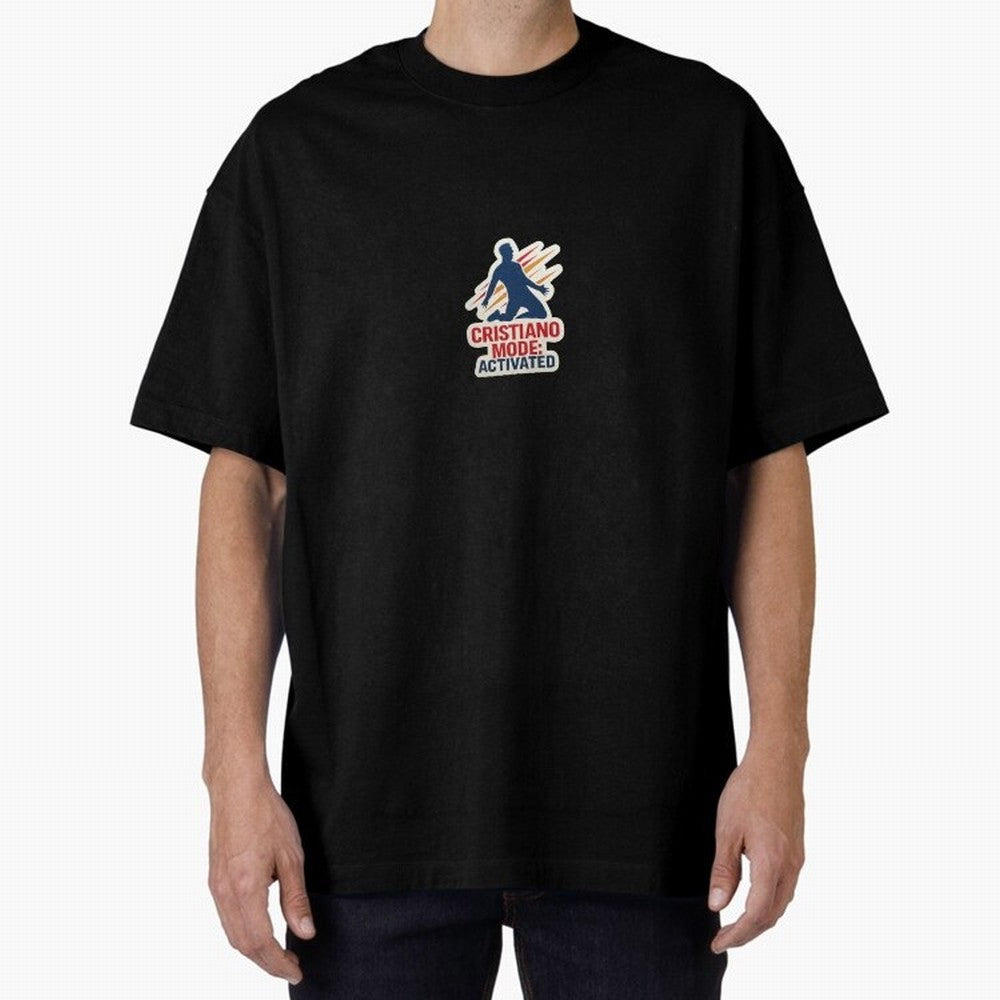 Cristiano Mode: Activated v2 Oversized T-Shirt Back the Journey through FIFA World Cup 2026 Spirit, Celebrating England, France and Netherlands, Messi, Goal Celebration Energy, Supporter Heritage, Football Icons and Worldwide Tournament Joy;