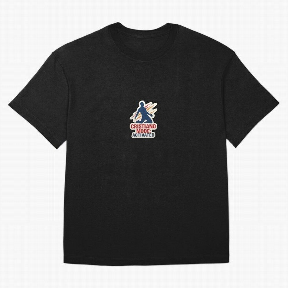 Cristiano Mode: Activated v2 Oversized T-Shirt Back the Journey through FIFA World Cup 2026 Spirit, Celebrating England, France and Netherlands, Messi, Goal Celebration Energy, Supporter Heritage, Football Icons and Worldwide Tournament Joy;