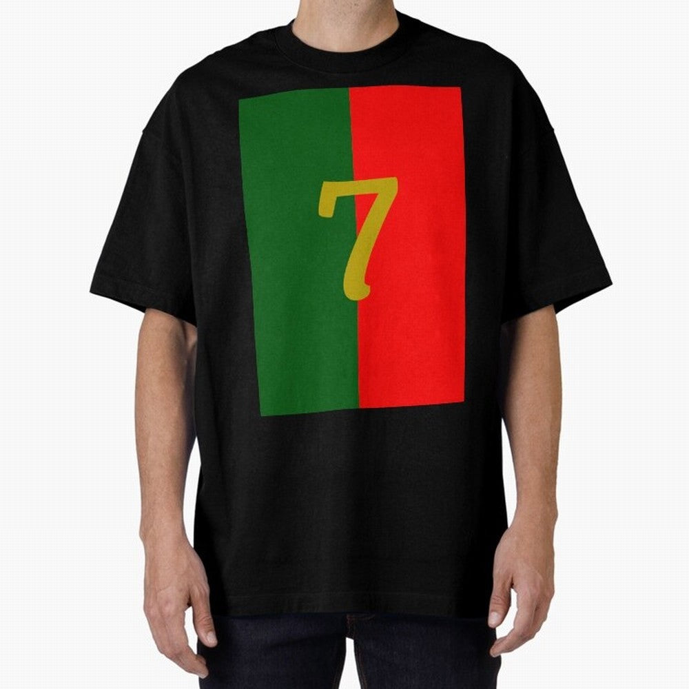 Cristiano Oversized T-Shirt Celebrate Soccer Greatness during FIFA World Cup 2026 USA Canada Mexico Spirit, Filled with Argentina, France and Brazil, Haaland, Match Day Excitement, Supporter Culture, Golden Goals and Global Football Passion; Ideal