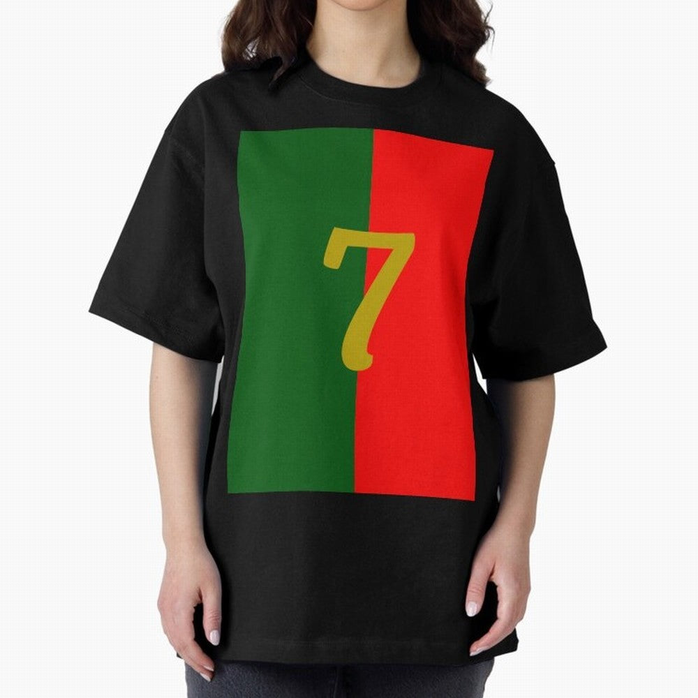 Cristiano Oversized T-Shirt Celebrate Soccer Greatness during FIFA World Cup 2026 USA Canada Mexico Spirit, Filled with Argentina, France and Brazil, Haaland, Match Day Excitement, Supporter Culture, Golden Goals and Global Football Passion; Ideal
