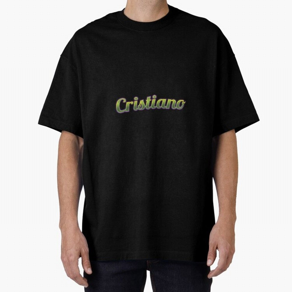 Cristiano Oversized T-Shirt Represent FIFA World Cup 2026 for Fans of Messi, Neymar and Mbappe and England and Germany, Bringing Tournament Hype, Historic Matchups, Family Viewing Parties and Global Sports Pride; Perfect for Supporters Who Want