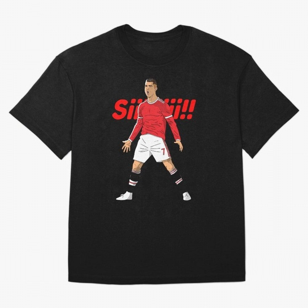 CR7 Siiiii!, Cristiano Ronaldo's trademark goal celebration Oversized T-Shirt Celebrate Fan Favorites in the FIFA World Cup 2026 Journey through Mbappe and Neymar Highlights, England and Germany Pride, Football Festival Excitement, Trophy