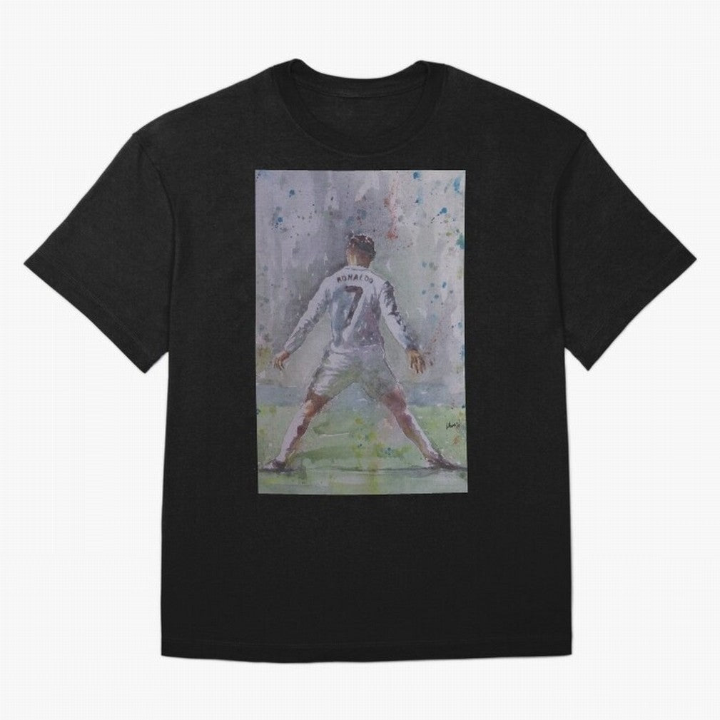 Cristiano Ronaldo - Portrait 2 Oversized T-Shirt Discover FIFA World Cup 2026 Group Stage Spirit, Highlighting Germany, Cristiano Ronaldo, Match Day Excitement, Supporter Culture, Golden Goals and Global Football Passion; Perfect for People Who