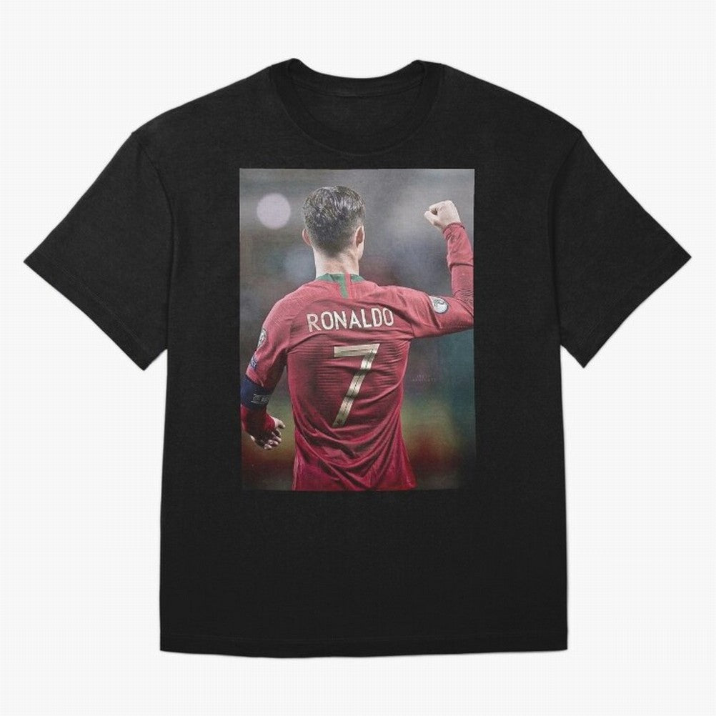 Cristiano Ronaldo CR7 Oversized T-Shirt Celebrate Rivalries and Pride in Global Football Passion for FIFA World Cup 2026 Group Stage, with CR7 and Messi, England and Germany, Championship Spirit, Famous Goals, Roaring Crowds and International