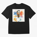 Cristiano Ronaldo Watercolor Panting Oversized T-Shirt Celebrate Golden Goal Energy in Global Football Passion for FIFA World Cup 2026 Group Stage, Made for Messi, England, Stadium Chants, National Pride, Trophy Dreams and Unforgettable Football