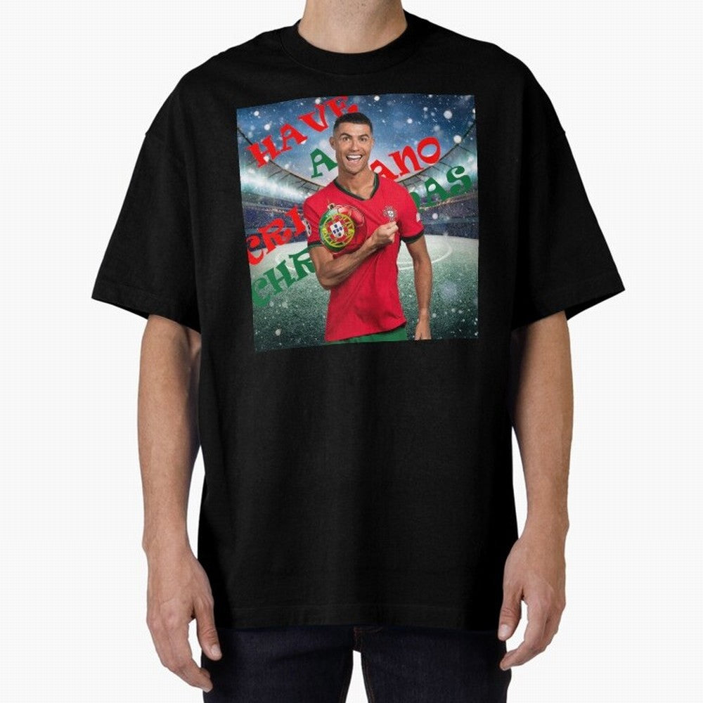 Have a Cristiano Christmas Oversized T-Shirt Celebrate the Biggest Stage of FIFA World Cup 2026 USA Canada Mexico Spirit, Filled with Brazil, Cristiano Ronaldo, Haaland and CR7, Football History, Final Match Energy, Crowd Noise and Once in a