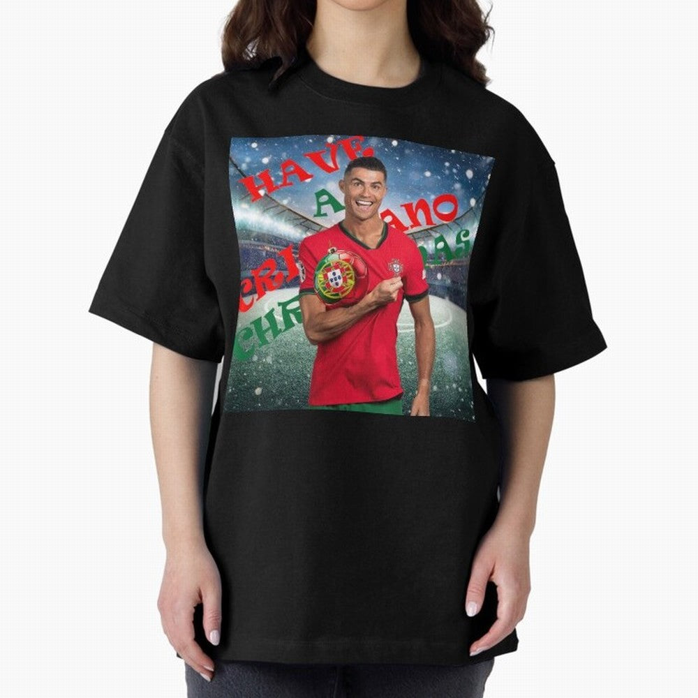 Have a Cristiano Christmas Oversized T-Shirt Celebrate the Biggest Stage of FIFA World Cup 2026 USA Canada Mexico Spirit, Filled with Brazil, Cristiano Ronaldo, Haaland and CR7, Football History, Final Match Energy, Crowd Noise and Once in a