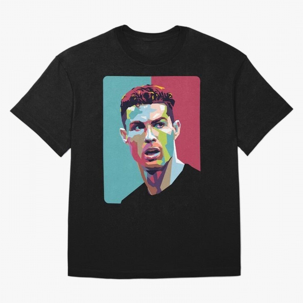 Cristiano Ronaldo 7 Pop Art Portrait Oversized T-Shirt Bring Legendary Rivalry Energy to FIFA World Cup 2026 USA Canada Mexico Connected to Neymar, Haaland and Cristiano Ronaldo, Spain Energy, Stadium Chants, National Pride, Trophy Dreams and