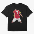 The best player in world Cristiano Ronado Oversized T-Shirt Turn Football Passion into Global Football Passion for FIFA World Cup 2026 USA Canada Mexico, Centered on Messi, CR7 and Mbappe, Brazil, Classic Soccer Heritage, Championship Pressure, Fan