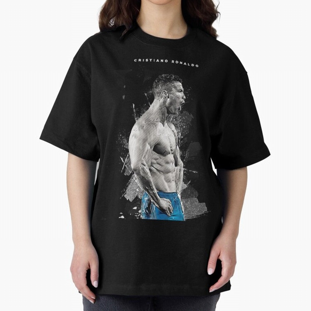 Cristiano Ronaldo Cristiano Ronaldo Oversized T-Shirt Showcase FIFA World Cup 2026 Group Stage for Fans of CR7 and Messi and Argentina, Bringing Stadium Memories, Football Loyalty, International Chants and Championship Tradition; Made for