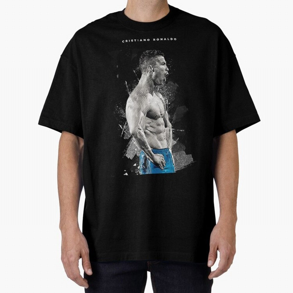 Cristiano Ronaldo Cristiano Ronaldo Oversized T-Shirt Showcase FIFA World Cup 2026 Group Stage for Fans of CR7 and Messi and Argentina, Bringing Stadium Memories, Football Loyalty, International Chants and Championship Tradition; Made for