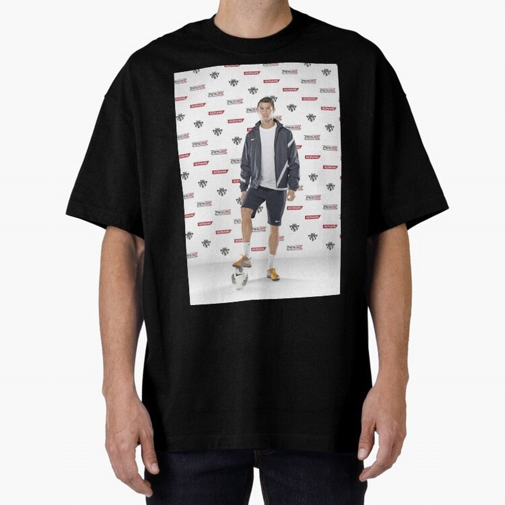 sport cristiano ronaldo football Oversized T-Shirt Show Your Stadium Side during FIFA World Cup 2026 Group Stage Inspired by Mbappe, Spain and Netherlands Energy, Match Day Excitement, Supporter Culture, Golden Goals and Global Football Passion;