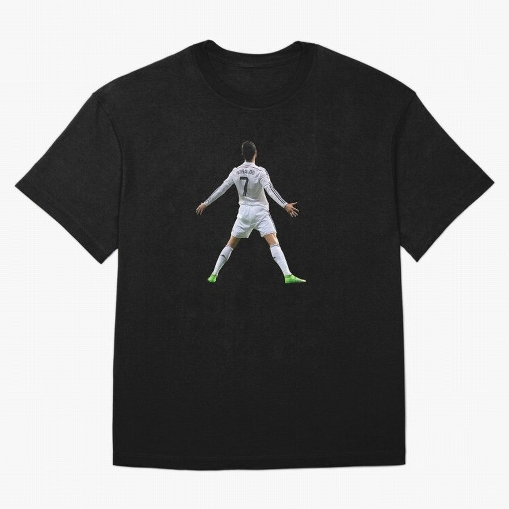 Ronaldo Real Madrid SUI Celebration Oversized T-Shirt Celebrate the Biggest Stage of the FIFA World Cup 2026 Group Stage Journey through Neymar Highlights, England and Germany Pride, Sports Nostalgia, International Competition, Famous Players and