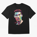 Cristiano Ronaldo Pop Art Portrait Oversized T-Shirt Carry National Pride through the FIFA World Cup 2026 Journey through Messi and Cristiano Ronaldo Highlights, Argentina Pride, Vintage Soccer Flavor, Modern Football Stars, National Flags and