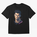 Cristiano Ronaldo Anime Style Oversized T-Shirt Celebrate Classic Football Spirit in the FIFA World Cup 2026 USA Canada Mexico Journey through Neymar Highlights, Argentina, France and Brazil Pride, Stadium Chants, National Pride, Trophy Dreams and