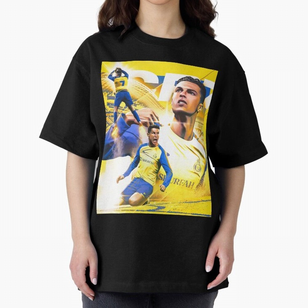 Cr7 Al Nassr Oversized T-Shirt Celebrate Rivalries and Pride in FIFA World Cup 2026 Group Stage Driven by Cristiano Ronaldo, Haaland and CR7, Brazil, Portugal and Argentina Energy, Global Supporter Spirit, Legendary Goals, National Colors and