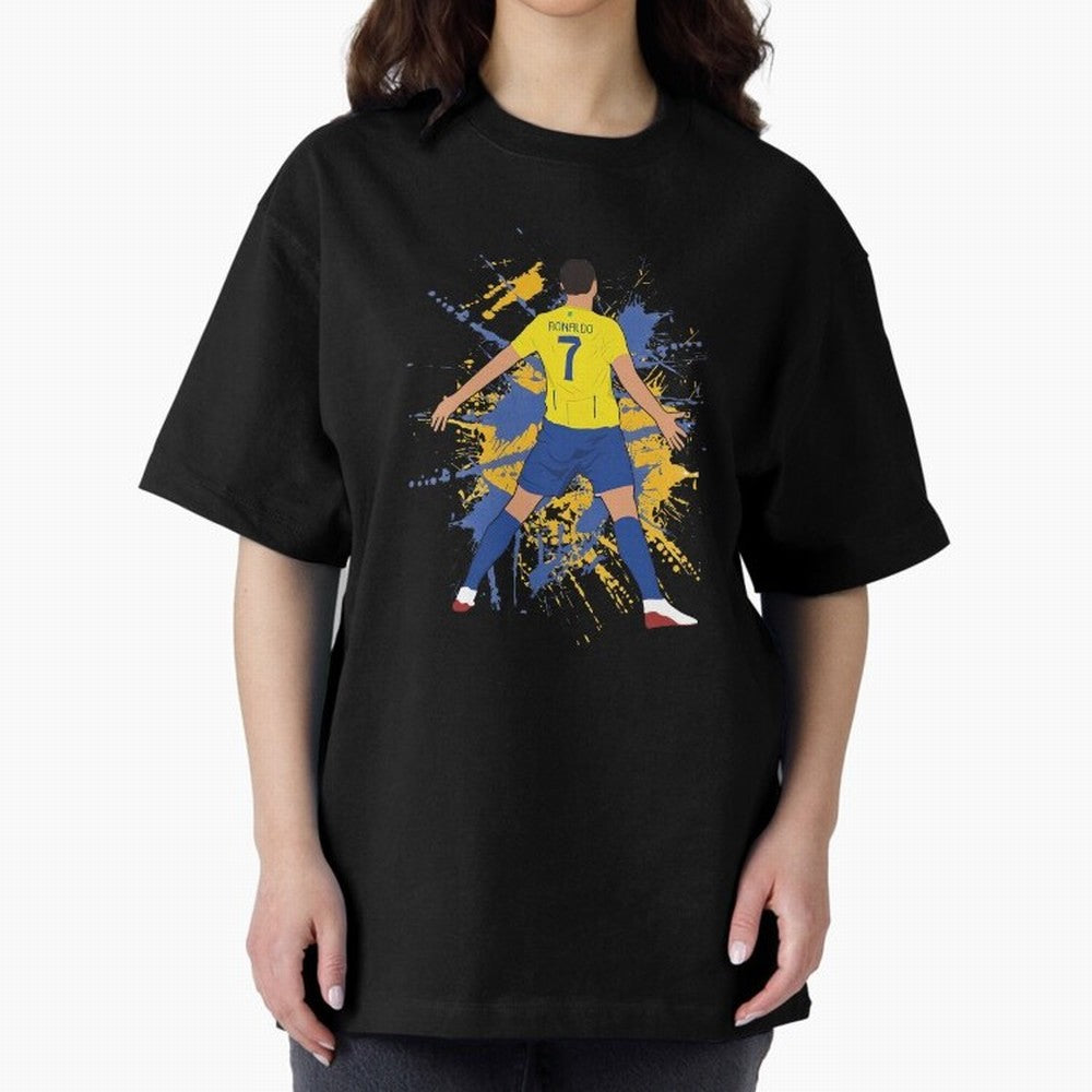 siuu cristiano alnasr football Oversized T-Shirt Get Ready for Global Football Passion for FIFA World Cup 2026, Highlighting Cristiano Ronaldo, Haaland and CR7, England, Vintage Soccer Flavor, Modern Football Stars, National Flags and Final Night