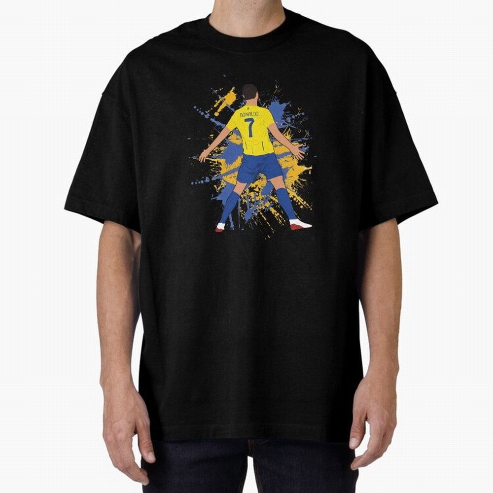 siuu cristiano alnasr football Oversized T-Shirt Get Ready for Global Football Passion for FIFA World Cup 2026, Highlighting Cristiano Ronaldo, Haaland and CR7, England, Vintage Soccer Flavor, Modern Football Stars, National Flags and Final Night