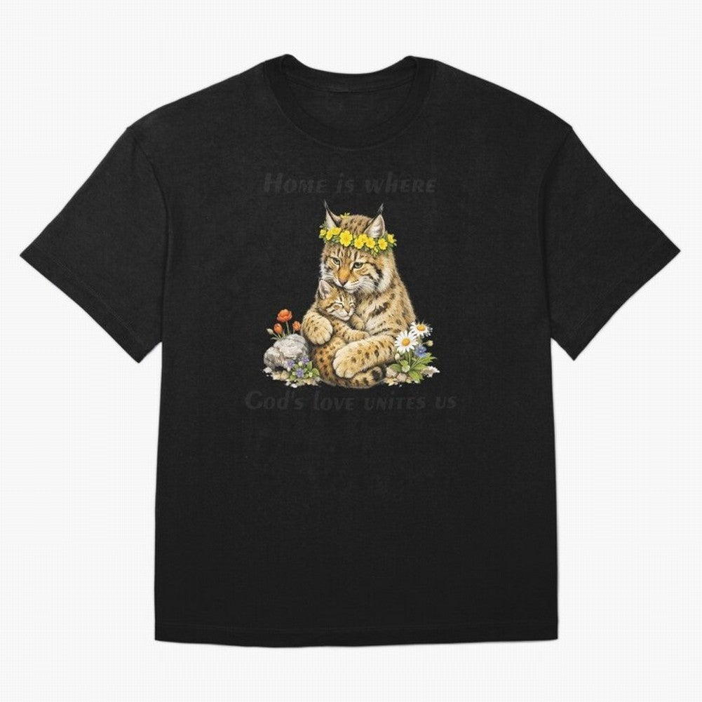 Home Is Where God's Love Unites Us Oversized T-Shirt Celebrate the Biggest Stage of Match Day Hype around FIFA World Cup 2026, Messi, CR7 and Mbappe, France and Portugal, Tournament Hype, Historic Matchups, Family Viewing Parties and Global Sports