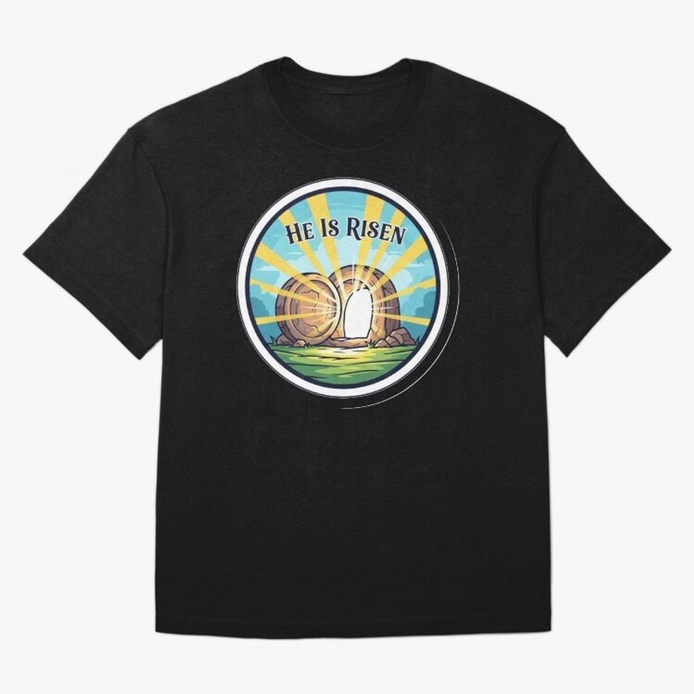 He Is Risen Indeed Easter Faith Sticker Oversized T-Shirt Build Global Football Passion for FIFA World Cup 2026 USA Canada Mexico, Highlighting Neymar, England, France and Netherlands, Fan Favorite Moments, National Team Passion, Big Match Drama