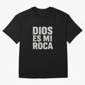DIOS ES MI ROCA - White Stone Typography - Christian Oversized T-Shirt Showcase FIFA World Cup 2026 Spirit, Built around Argentina and Brazil, Mbappe and Neymar, Championship Spirit, Famous Goals, Roaring Crowds and International Football Unity;