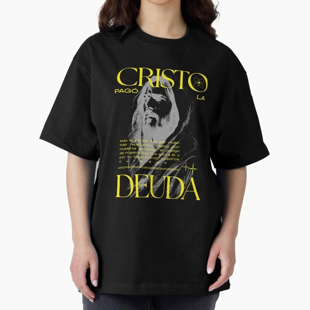 Cristo Pag¨® la Deuda - Isa¨ªas 53:5 Streetwear Style Oversized T-Shirt Follow the Road to FIFA World Cup 2026 Spirit, Made for Spain and Netherlands, CR7 and Messi, Supporter Pride, Iconic Celebrations, Legendary Names and Global Match Day Energy;