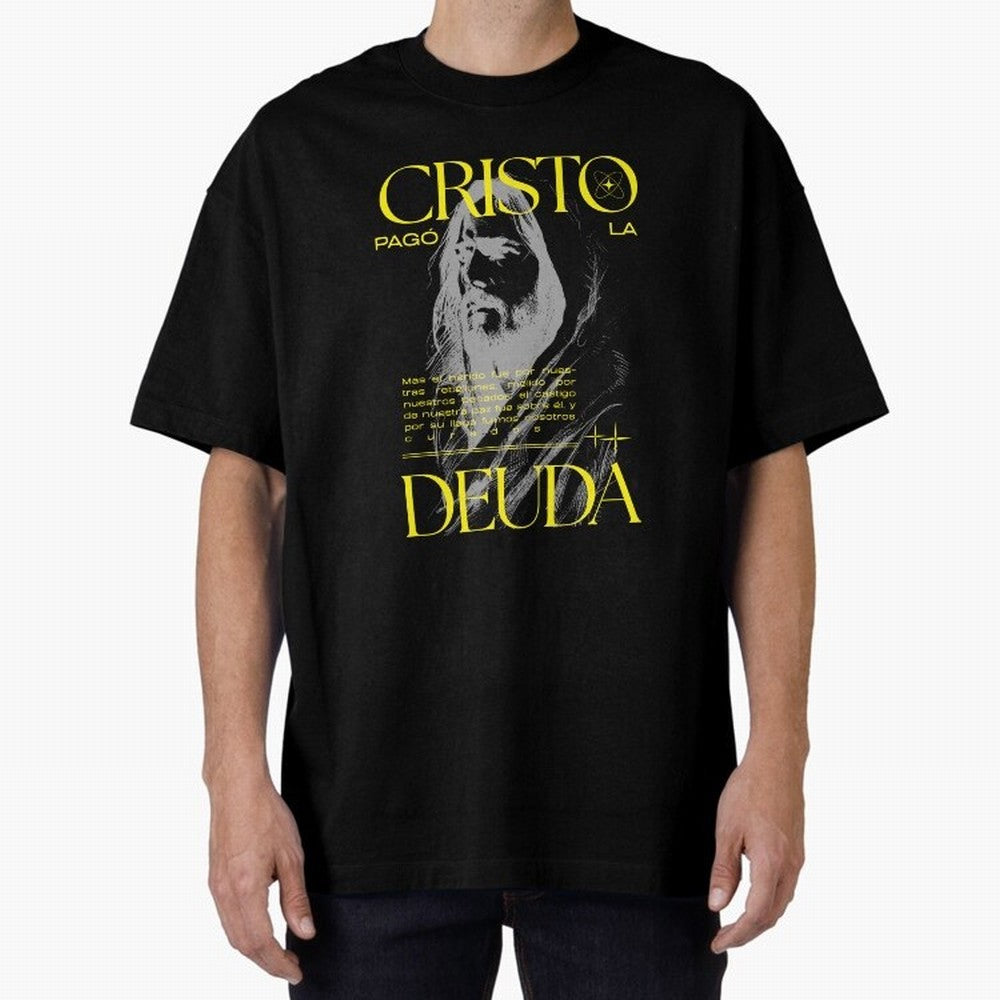 Cristo Pag¨® la Deuda - Isa¨ªas 53:5 Streetwear Style Oversized T-Shirt Follow the Road to FIFA World Cup 2026 Spirit, Made for Spain and Netherlands, CR7 and Messi, Supporter Pride, Iconic Celebrations, Legendary Names and Global Match Day Energy;